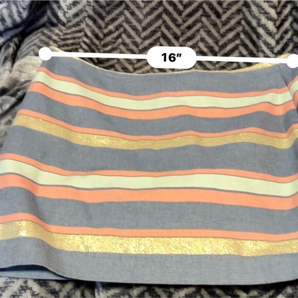 Gap Striped Mini Skirt - Size 6 - Picture 6 of 6